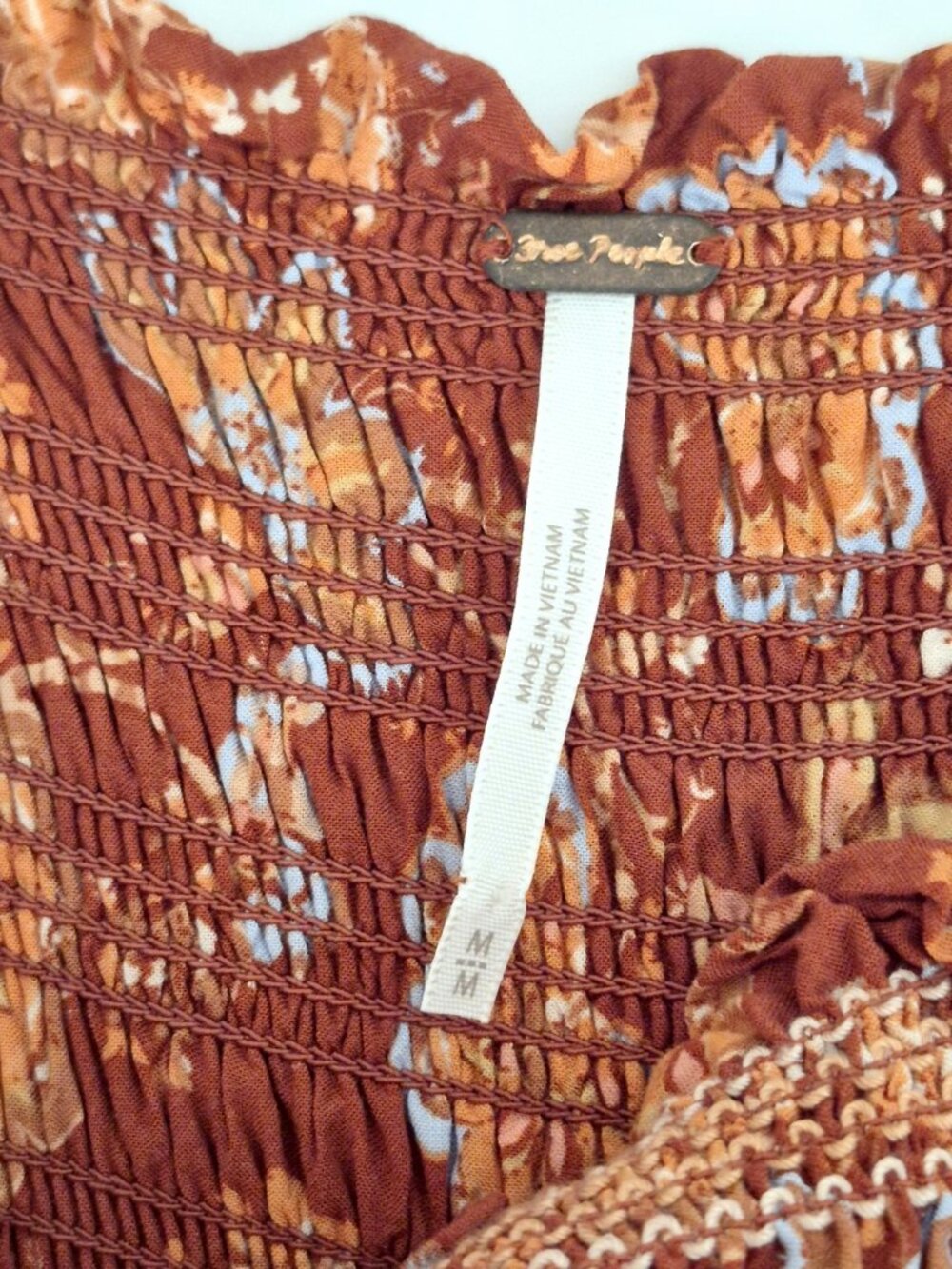 Free People Sweet Escape Maxi Dress Mocha Combo Size M - Picture 9 of 12